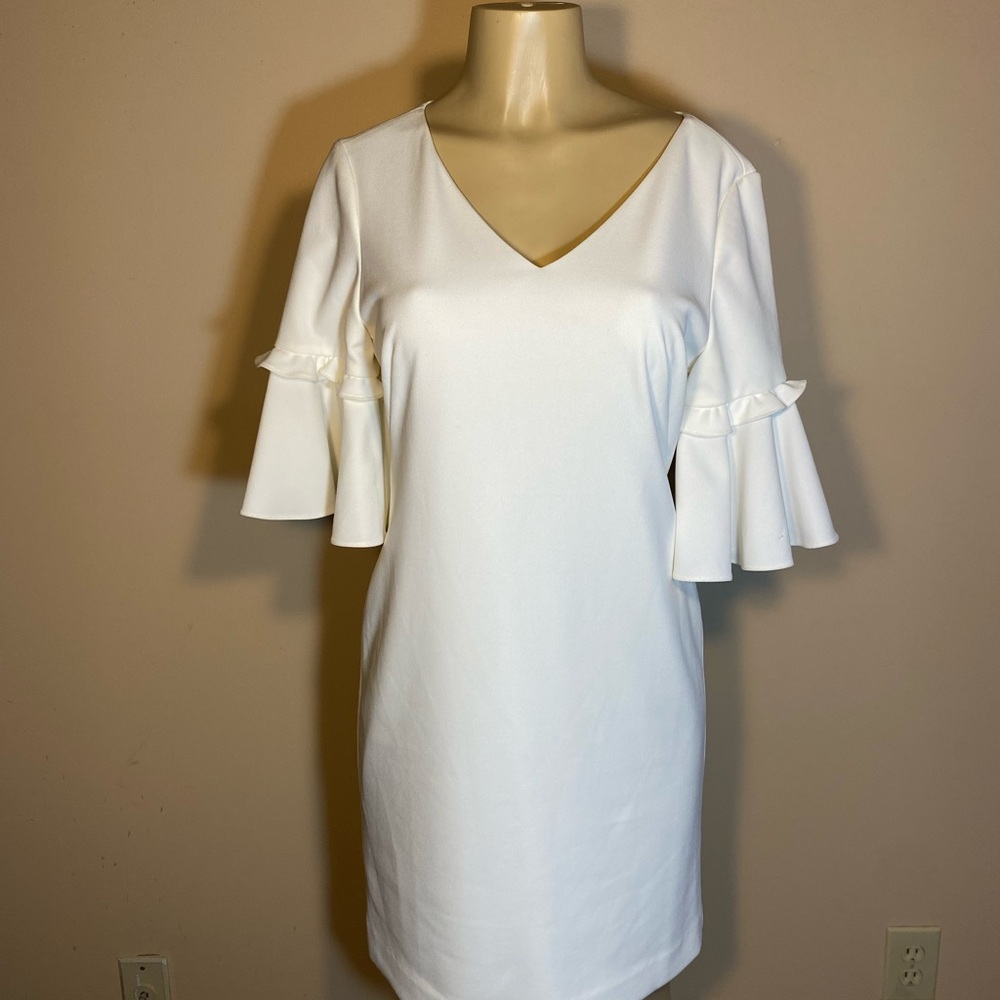 Ralph Lauren White Long Sleeve Dress